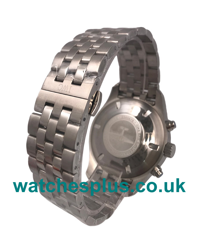 Swiss Made Replica IWC Pilots Spitfire Chronograph IW371704 With Black Dials And Steel Cases For Sale
