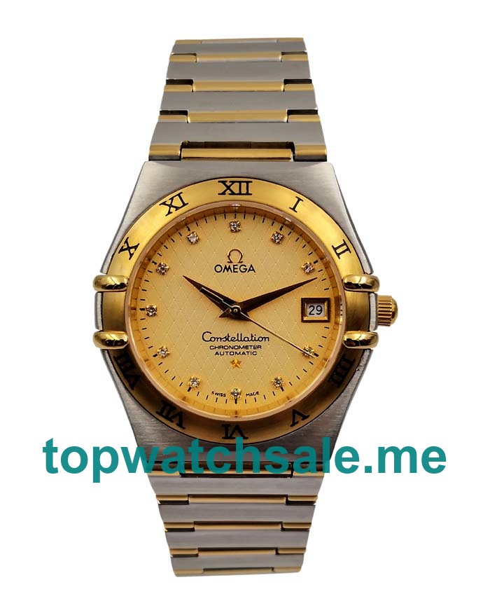 UK Swiss Made Fake Omega Constellation 1202.15.00 With Champagne Dials For Sale Online