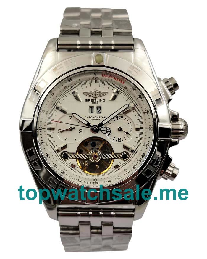 UK Top Swiss Replica Breitling Bentley Mulliner Tourbillon With White Dials And Steel Cases For Men