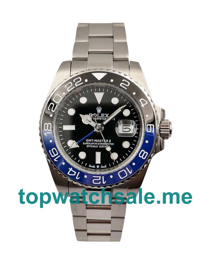 UK High End Rolex GMT-Master II 116710 Replica Watches With Black Dials For Men