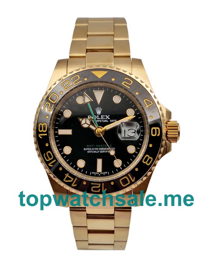 UK Best Quality Rolex GMT-Master II 116718 Replica Watches With Black Dials For Men
