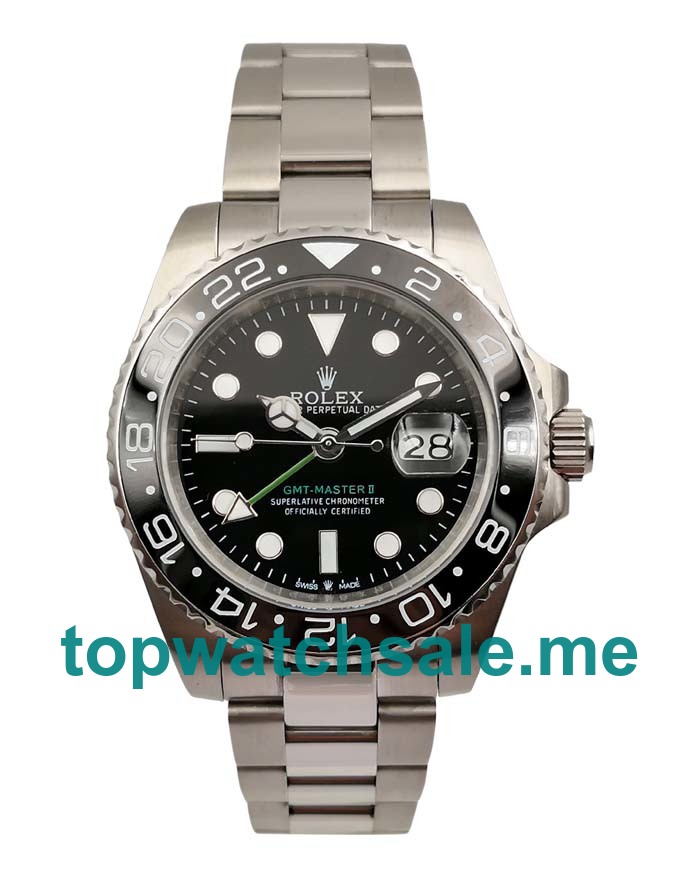 UK AAA Rolex GMT-Master II 116710 LN Replica Watches With Black Dials For Sale