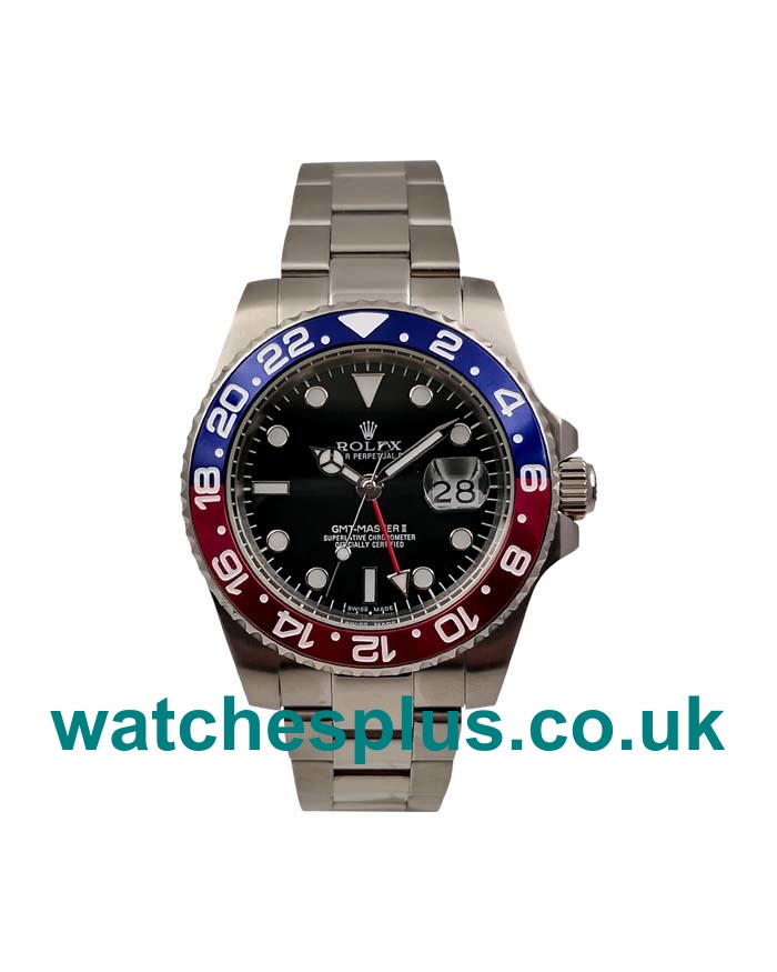 UK Best Quality Rolex GMT-Master II 116719 BLRO Replica Watches With Black Dials For Men