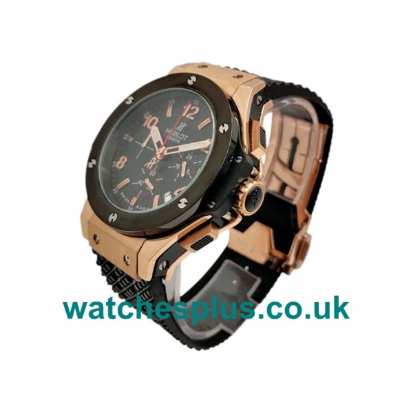 UK 44 MM Quartz Luxury Fake Hublot Big Bang 301.PB.131.RX With Black Dials For Men