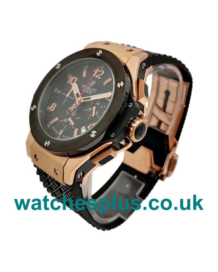 UK 44 MM Quartz Luxury Fake Hublot Big Bang 301.PB.131.RX With Black Dials For Men