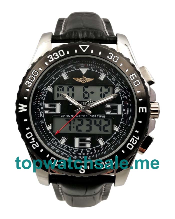 UK Cheap Breitling Professional Airwolf A78364 Fake Watches With Black Dials For Men