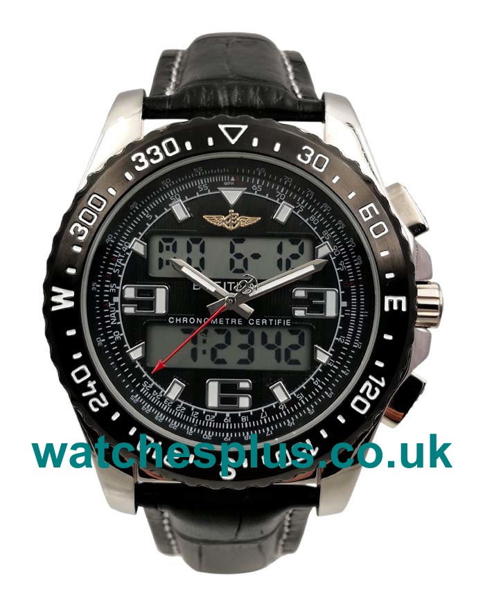 UK Cheap Breitling Professional Airwolf A78364 Fake Watches With Black Dials For Men
