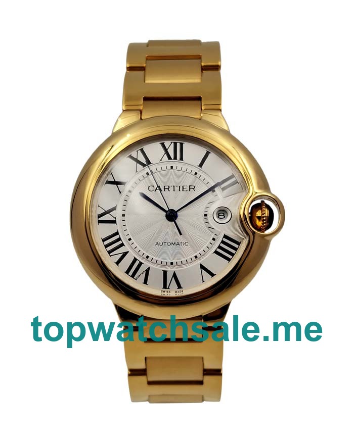 UK High Quality Cartier Ballon Bleu W69005Z2 Replica Watches With Silver Dials For Men
