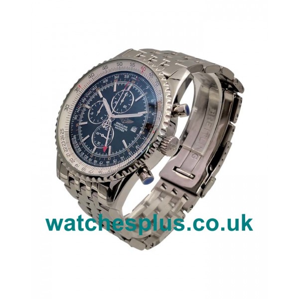 UK Swiss Made Fake Breitling Navitimer World A24322 With Black Dials And Steel Cases For Sale