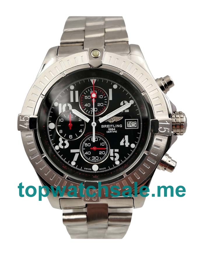UK Best Quality Replica Breitling Avenger A13370 With Black Dials And Titanium Cases Online