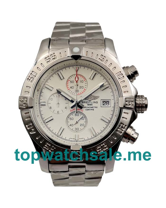 UK High End Breitling Avenger A13380 Replica Watches With White Dials For Men