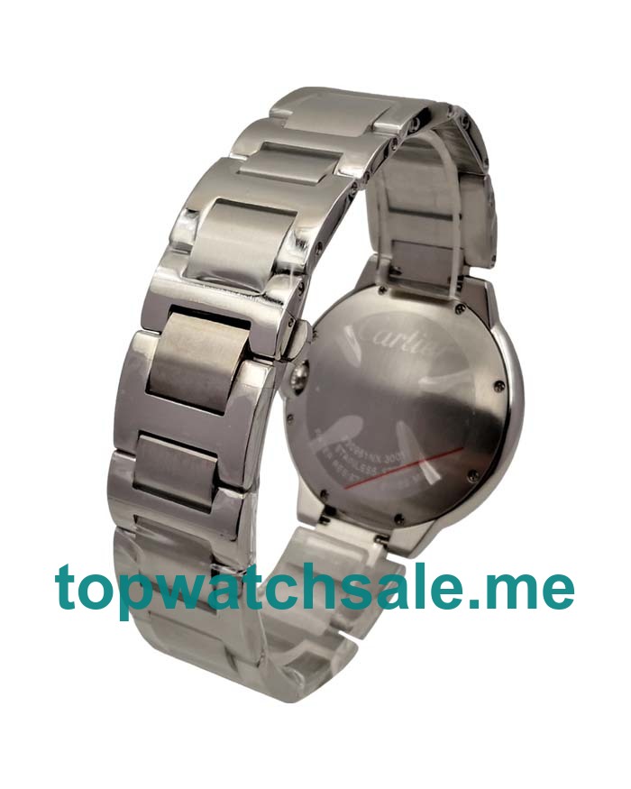 UK Top Quality Cartier Ballon Bleu W69012Z4 Replica Watches With Silver Dials And Steel Cases For Sale