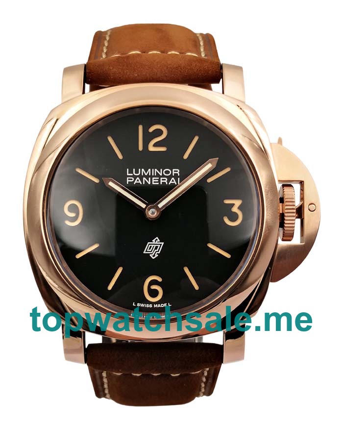 UK Luxury Replica Panerai Luminor PAM01086 With Black Dials And Rose Gold Cases For Men