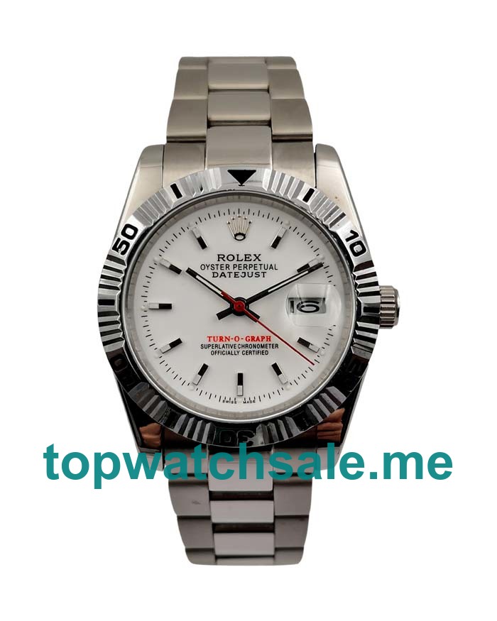 High Quality Rolex Datejust Turn-O-Graph 116264 Replica Watches With Ice Blue Dials Online