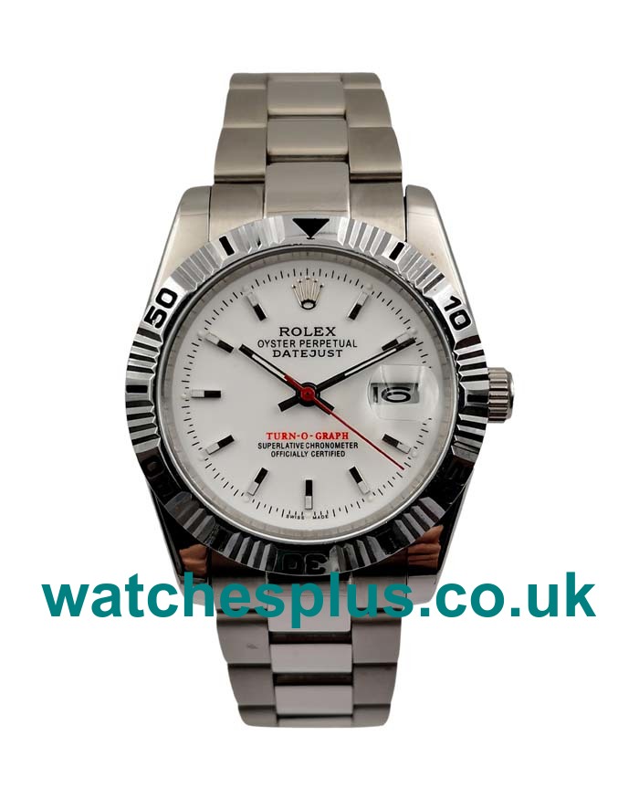 High Quality Rolex Datejust Turn-O-Graph 116264 Replica Watches With Ice Blue Dials Online