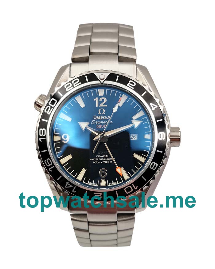 UK Best 1:1 Fake Omega Seamaster Planet Ocean GMT 232.30.44.22.01.001 With Black Dials For Sale
