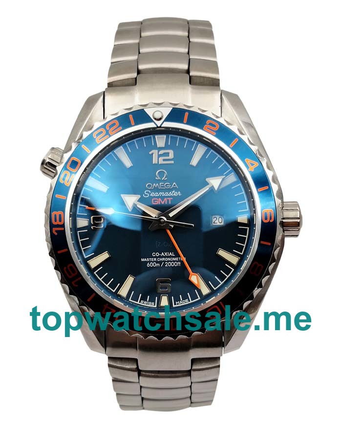 UK Best 1:1 Omega Seamaster Planet Ocean 232.30.44.22.03.001 Fake Watches With Blue Dials Online