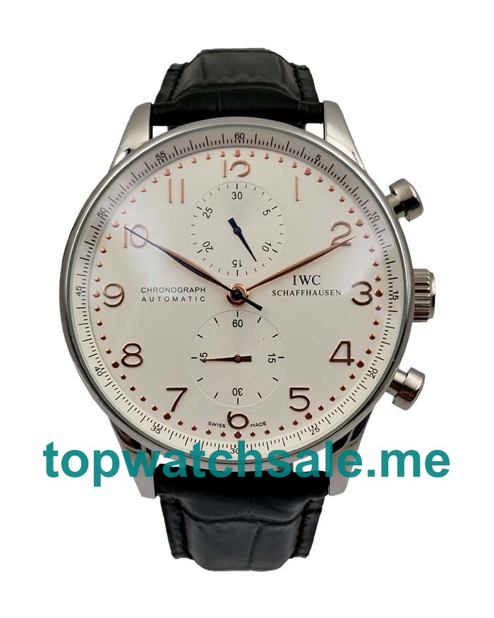 UK High Quality Fake IWC Portugieser IW371480 With Silver Dials And Steel Cases For Men