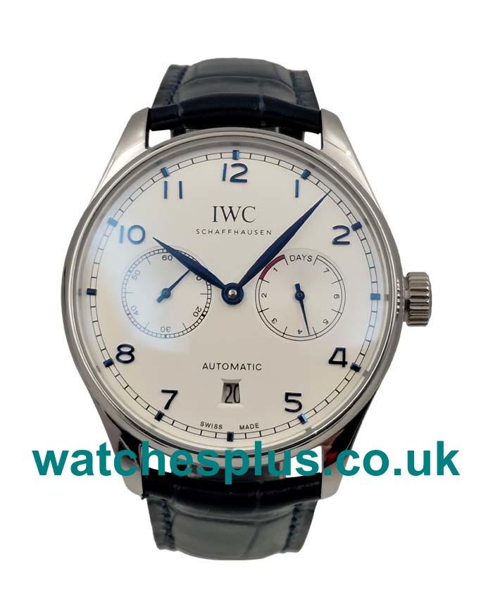 UK Swiss Made Fake IWC Portugieser IW500705 Watches With Silver Dials And Steel Cases Online