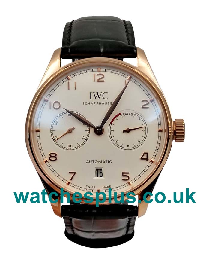 UK Perfect Replica IWC Portugieser IW500701 With Silver Dials And Rose Gold Cases For Sale