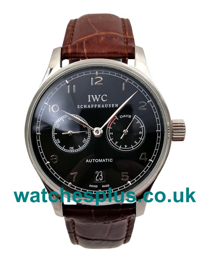 UK Luxury Replica IWC Portugieser IW500703 With Black Dials And Steel Cases For Men