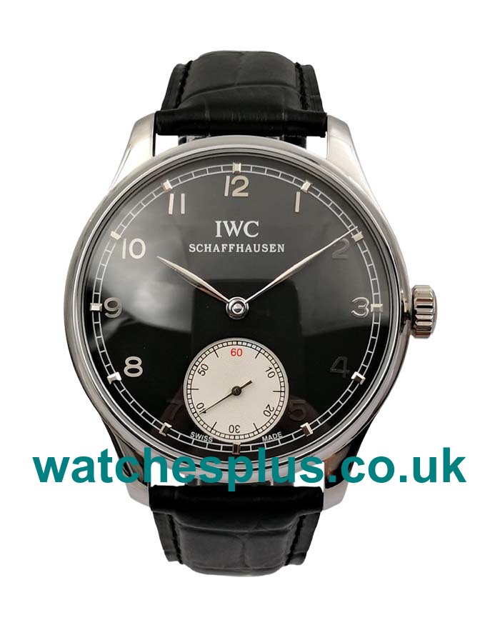 UK Best Quality 44 MM Replica IWC Portugieser IW545404 With Black Dials And Steel Cases Online