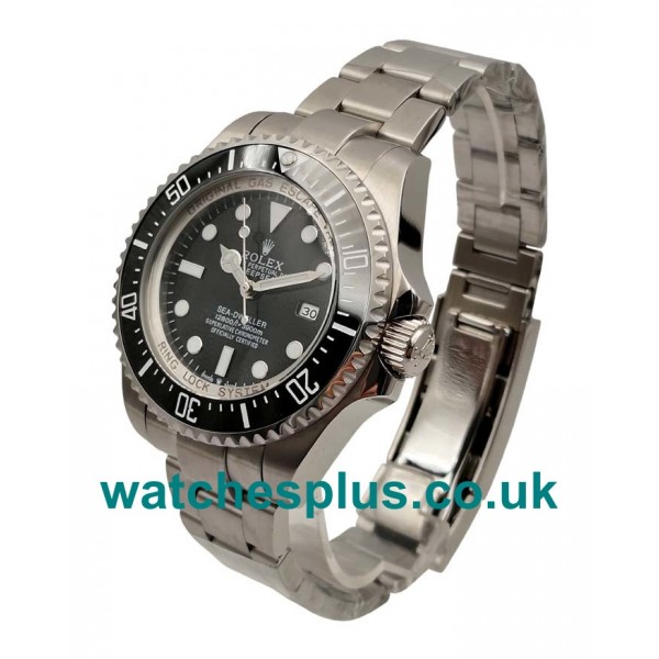 UK Luxury 1:1 Replica Rolex Sea-Dweller Deepsea 116660 With Black Dials And Steel Cases For Men