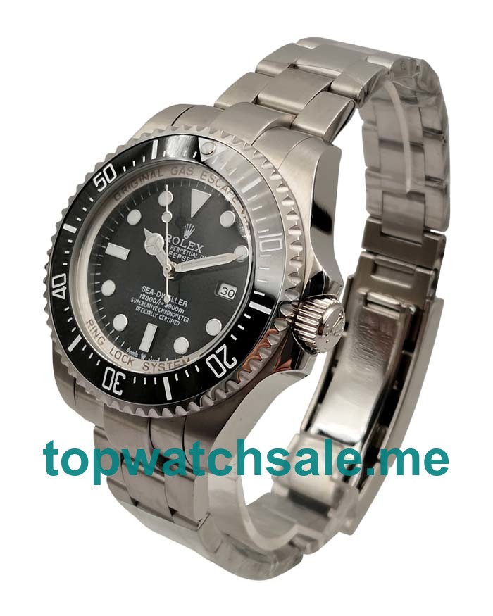 UK Luxury 1:1 Replica Rolex Sea-Dweller Deepsea 116660 With Black Dials And Steel Cases For Men