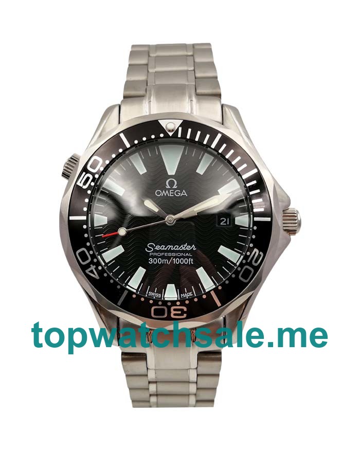 AAA Quality Omega Seamaster 300 M 2254.50.00 Replica Watches With Black Dials For Men