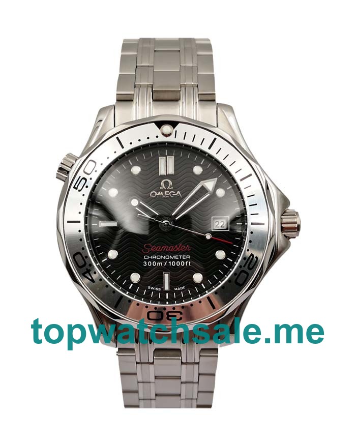 UK Best 1:1 Omega Seamaster 300 M 2251.50 Replica Watches With Black Dials For Men