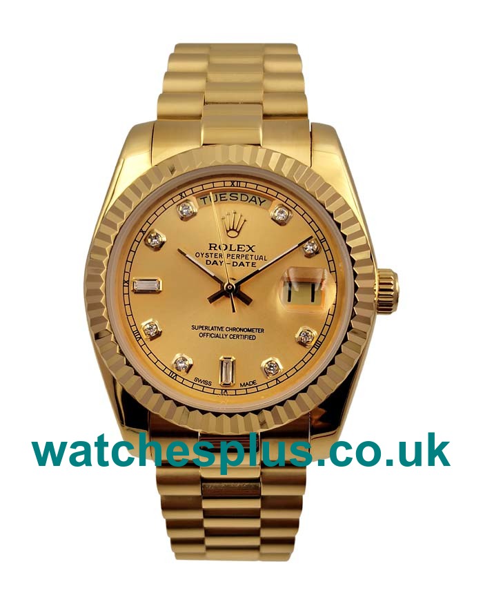 UK AAA Quality Rolex Day-Date 118238 Fake Watches With Champagne Dials For Sale