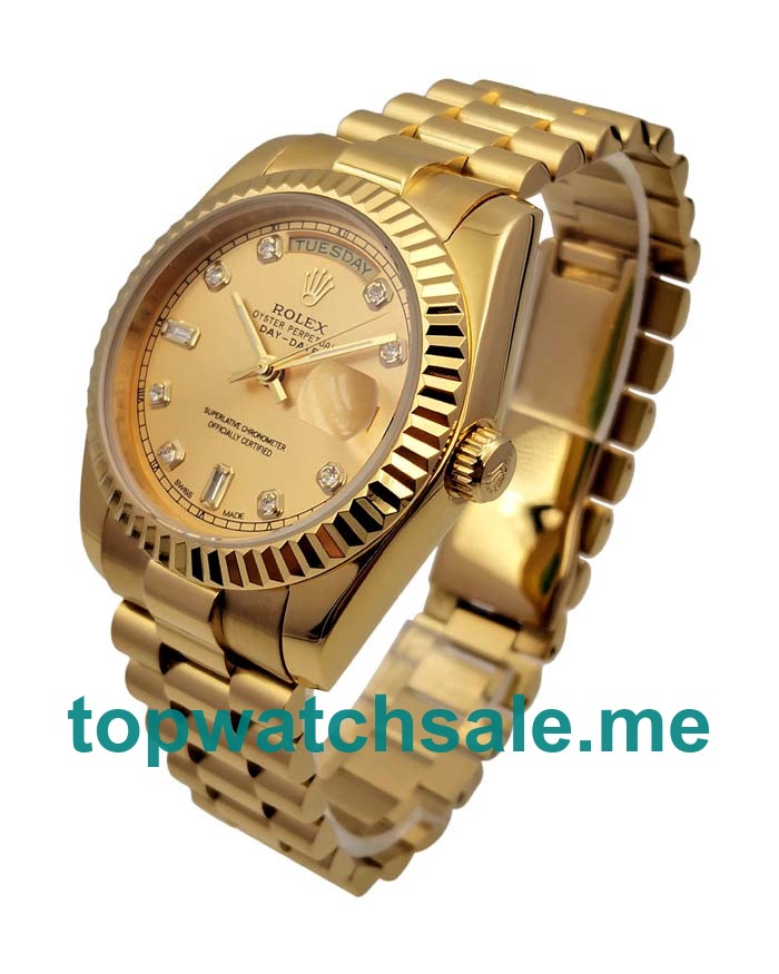 UK AAA Quality Rolex Day-Date 118238 Fake Watches With Champagne Dials For Sale