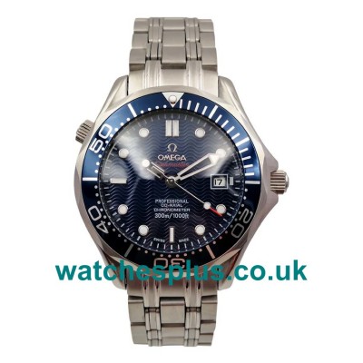 UK Cheap Fake Omega Seamaster 300 M 2222.80.00 With Blue Dials And Steel Cases For Men