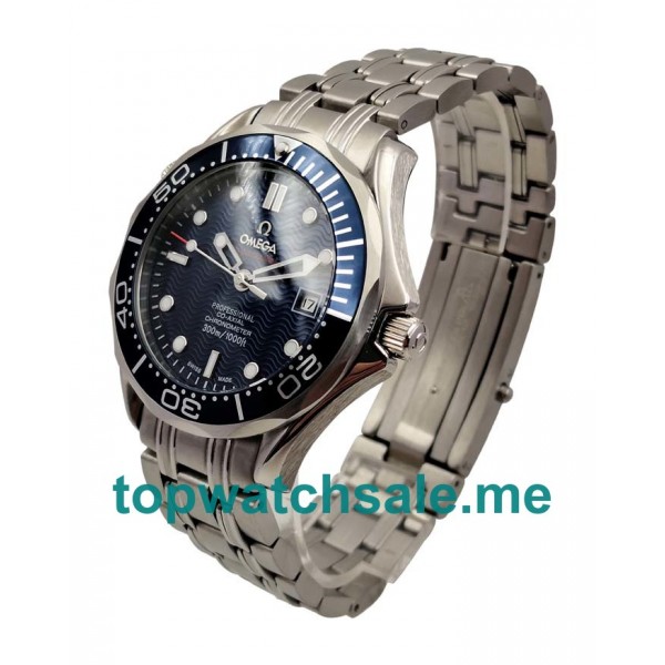 UK Cheap Fake Omega Seamaster 300 M 2222.80.00 With Blue Dials And Steel Cases For Men