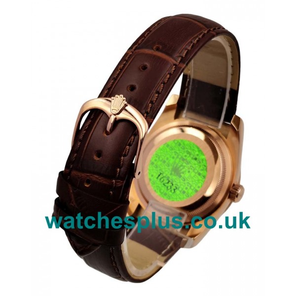 36 MM Best Quality Rolex Day-Date 118135 Replica Watches With Chocolate Dials For Sale