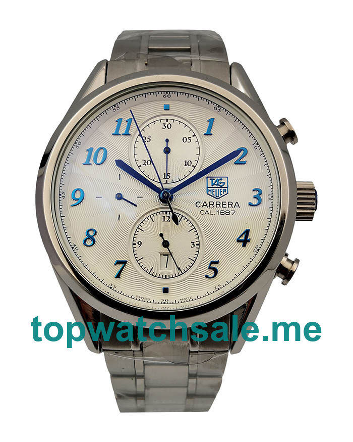 UK Luxury Replica TAG Heuer Carrera CAS2111.BA0730 With Silver Dials And Steel Cases For Sale