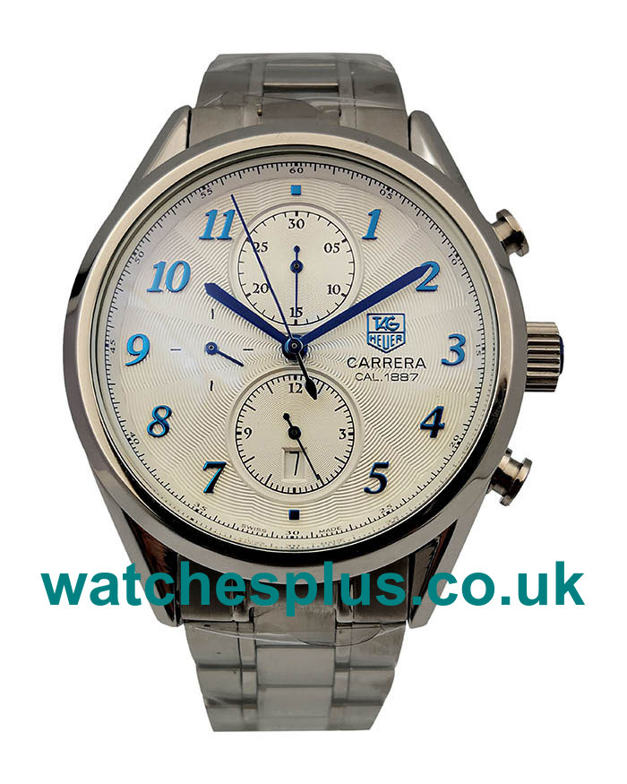 UK Luxury Replica TAG Heuer Carrera CAS2111.BA0730 With Silver Dials And Steel Cases For Sale