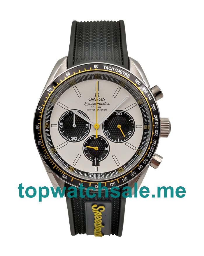 Best Quality Omega Speedmaster Racing 326.32.40.50.04.001 Replica Watches With White Dials For Men