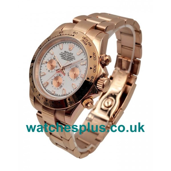 Top Quality Rolex Daytona 116505 Fake Watches With White Dials For Sale