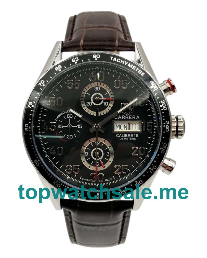 UK AAA Quality Replica TAG Heuer Carrera CV2A1R.FC6235 With Black Dials And Steel Cases Online