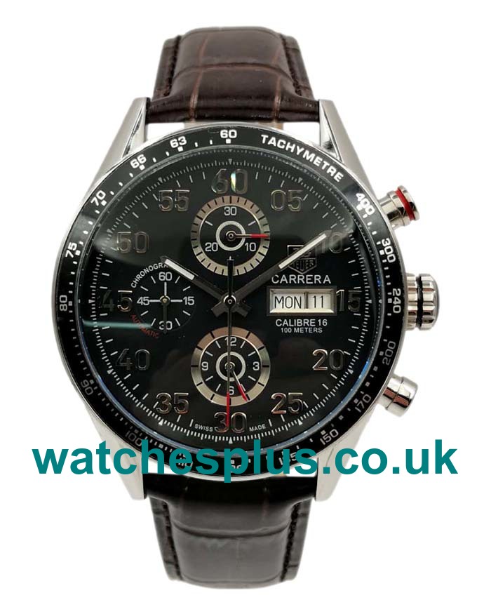 UK AAA Quality Replica TAG Heuer Carrera CV2A1R.FC6235 With Black Dials And Steel Cases Online