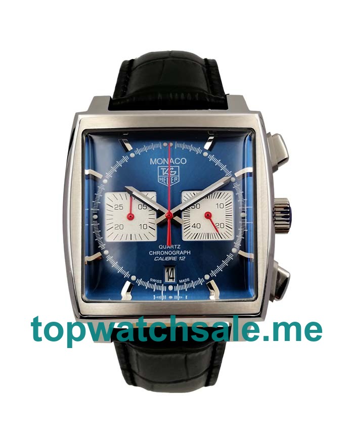 UK 40 MM Swiss Made Replica TAG Heuer Monaco CAW2111.FC6183 With Blue Dials For Sale