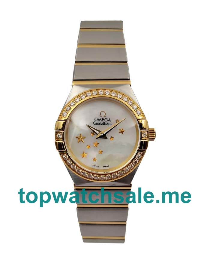 UK Top Quality Omega Constellation 123.25.24.60.05.001 Fake Watches With Mother-Of-Pearl Dials For Women