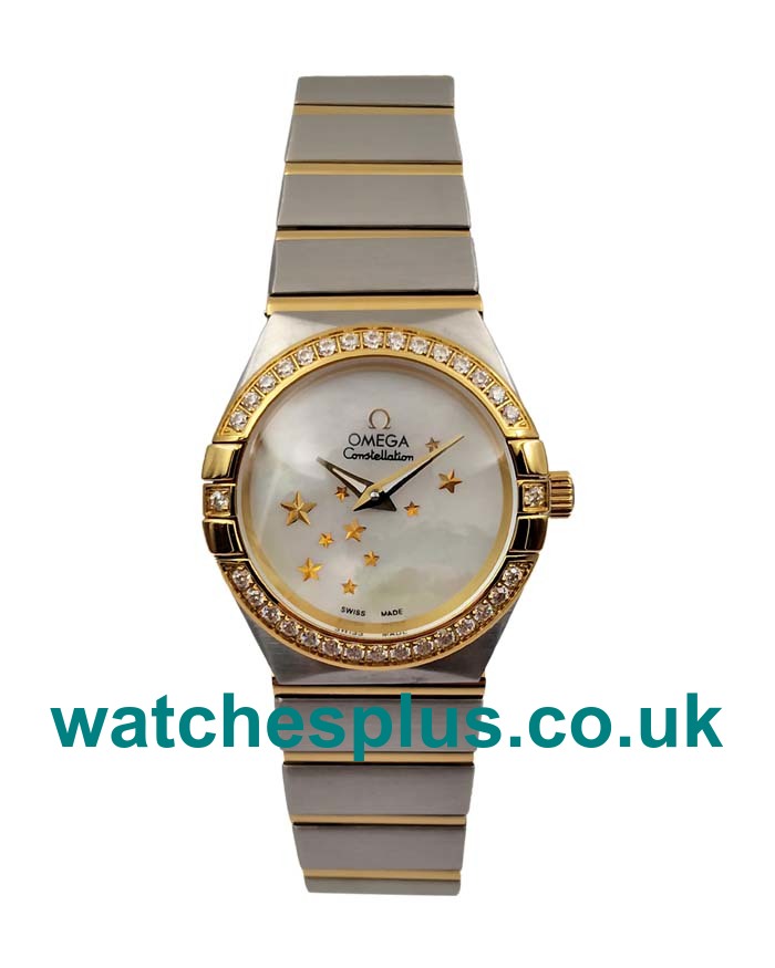 UK Top Quality Omega Constellation 123.25.24.60.05.001 Fake Watches With Mother-Of-Pearl Dials For Women