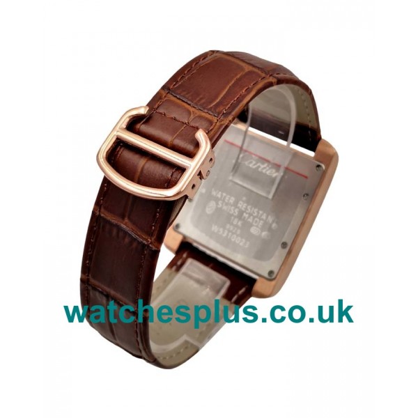 Best 1:1 Cartier Tank Anglaise W5310004 Fake Watches With Silver Dials For Sale