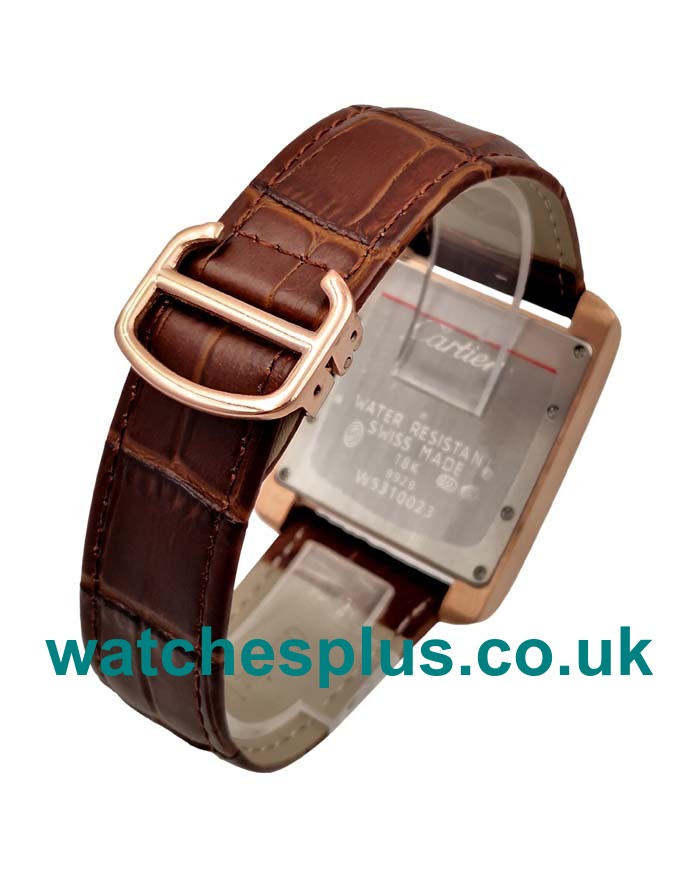 Best 1:1 Cartier Tank Anglaise W5310004 Fake Watches With Silver Dials For Sale