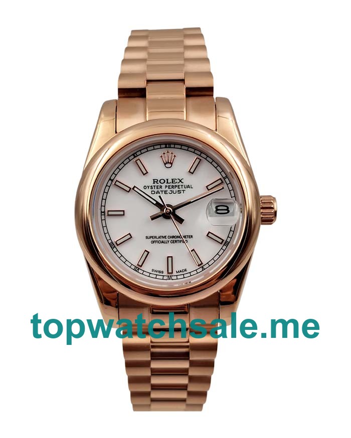 Best 1:1 Rolex Datejust 178275 Replica Watches With White Dials For Sale