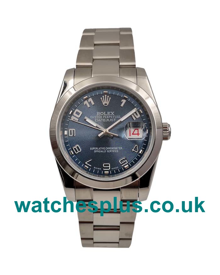 UK AAA Quality Rolex Datejust 116200 Replica Watches With Blue Dials Online