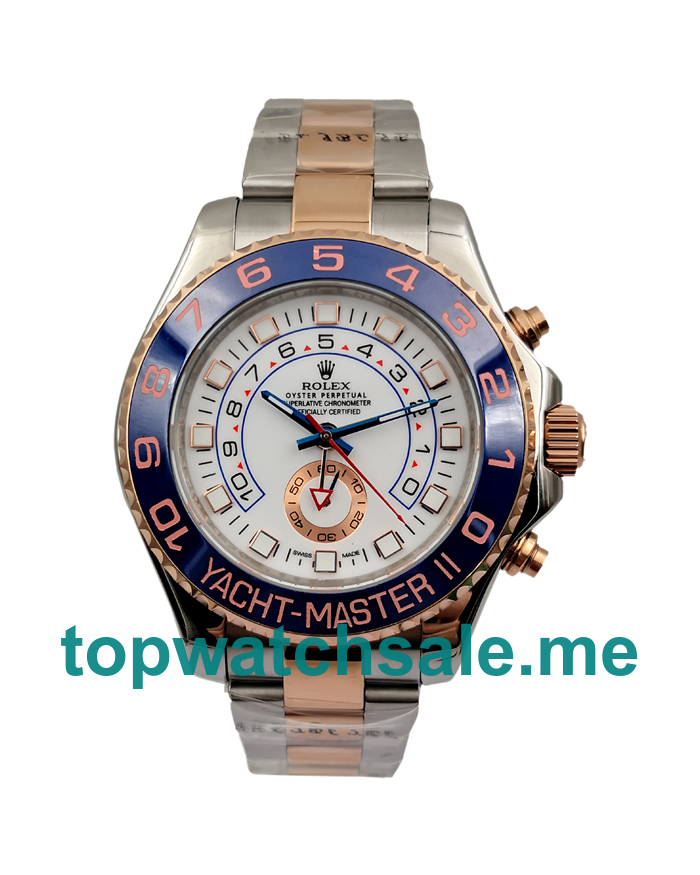 UK Perfect Rolex Yacht-Master II 116681 Replica Watches With White Dials Online
