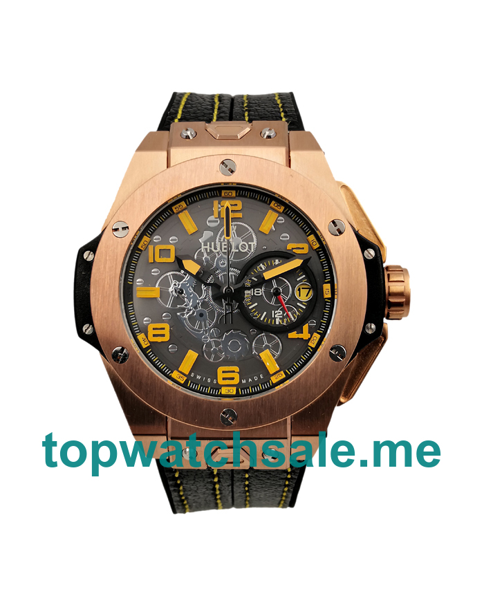 UK Swiss Luxury 48 MM Fake Hublot Big Bang 411.OX.5189.RX With Black Dials Rose Gold Cases